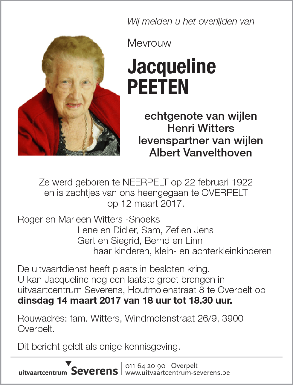Jacqueline Peeten