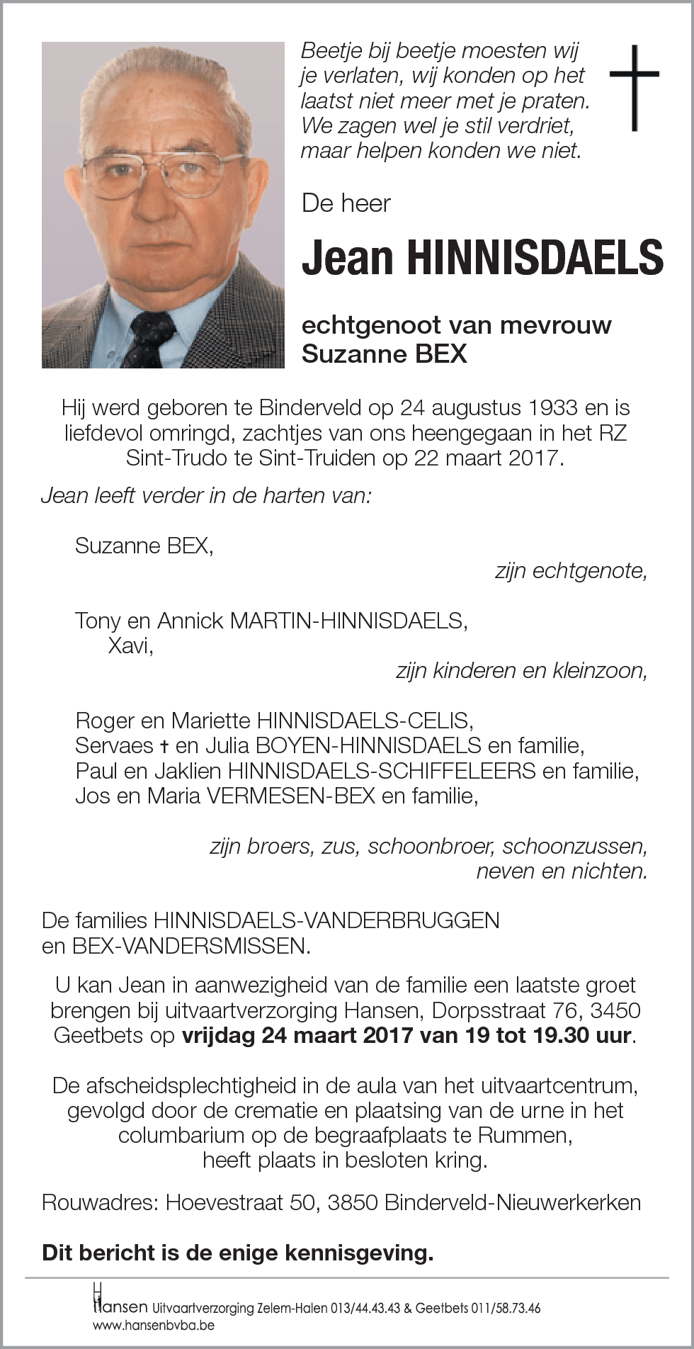 Jean HINNISDAELS