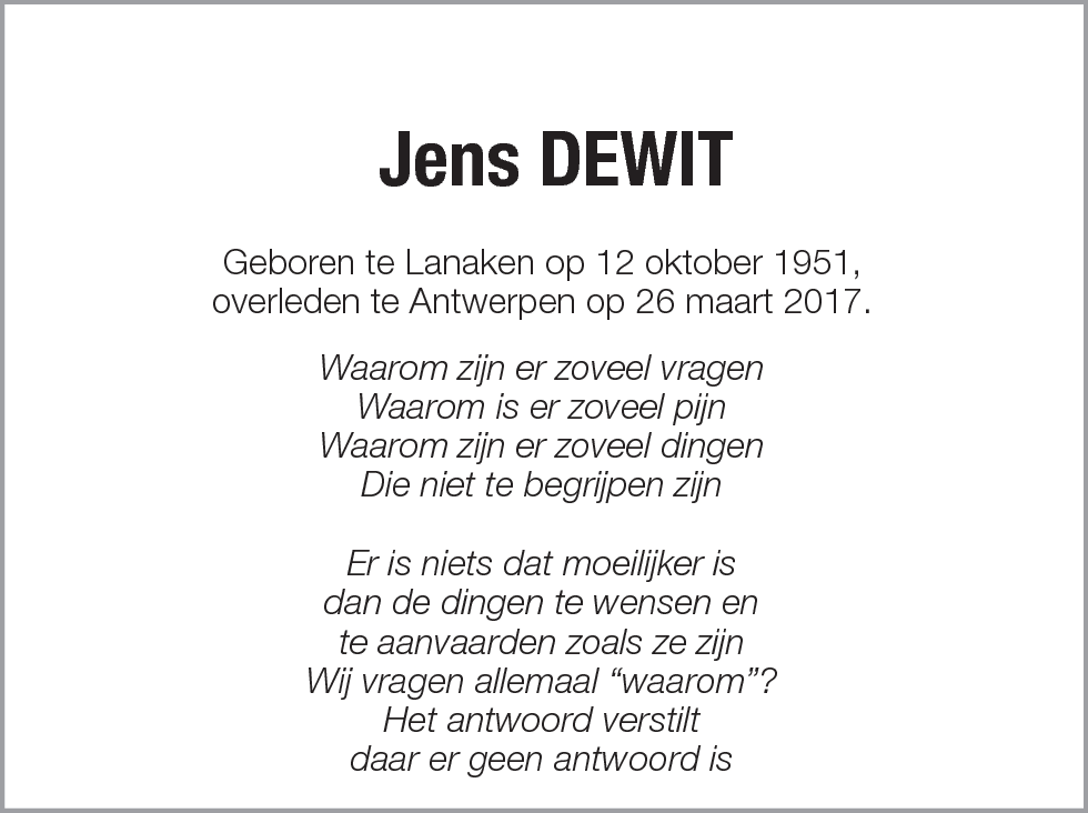 Jens Dewit