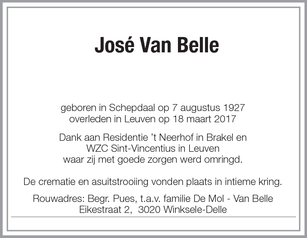 José Van Belle