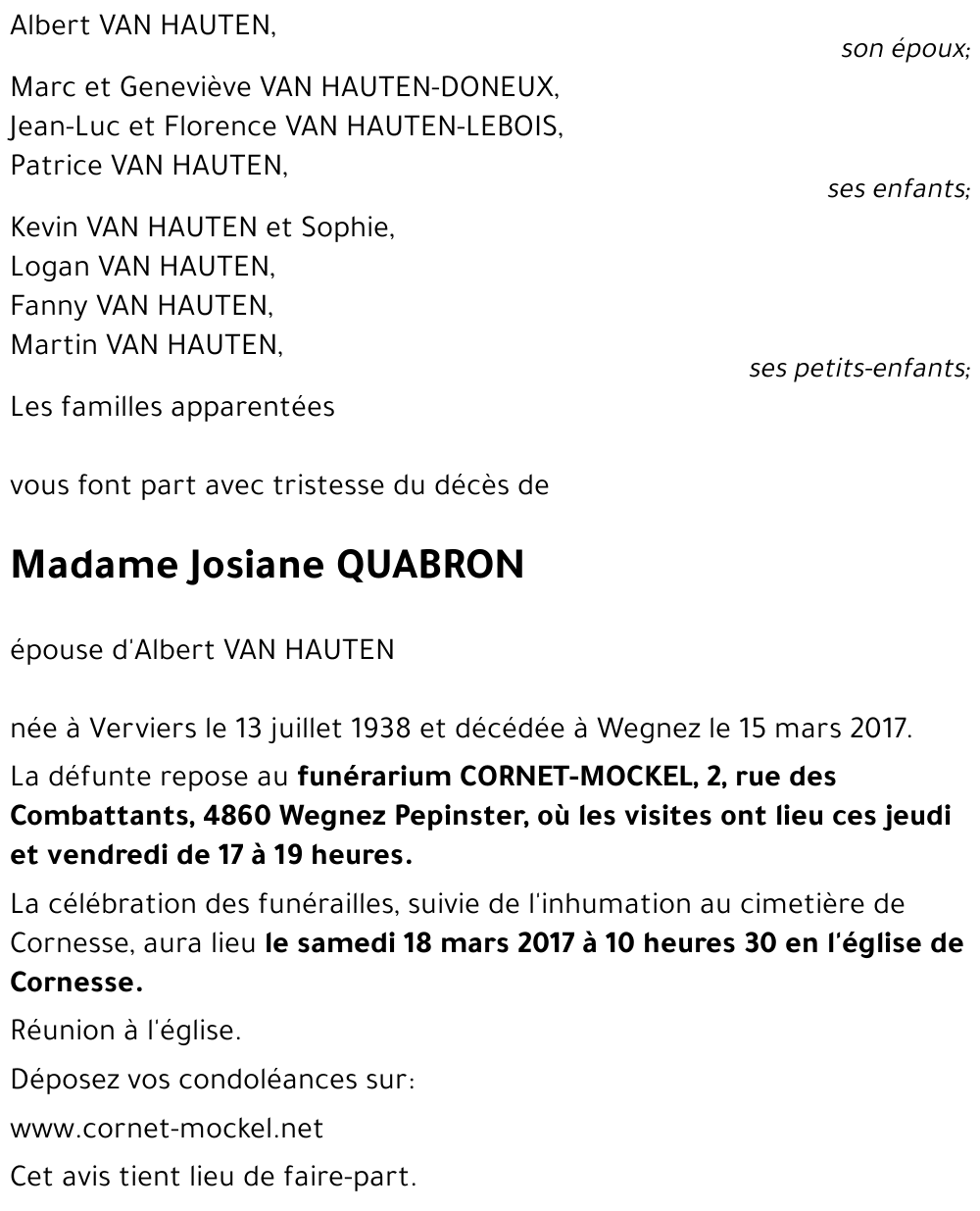Josiane QUABRON