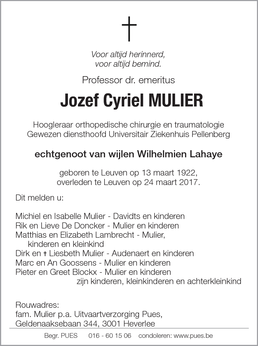 Jozef Cyriel Mulier