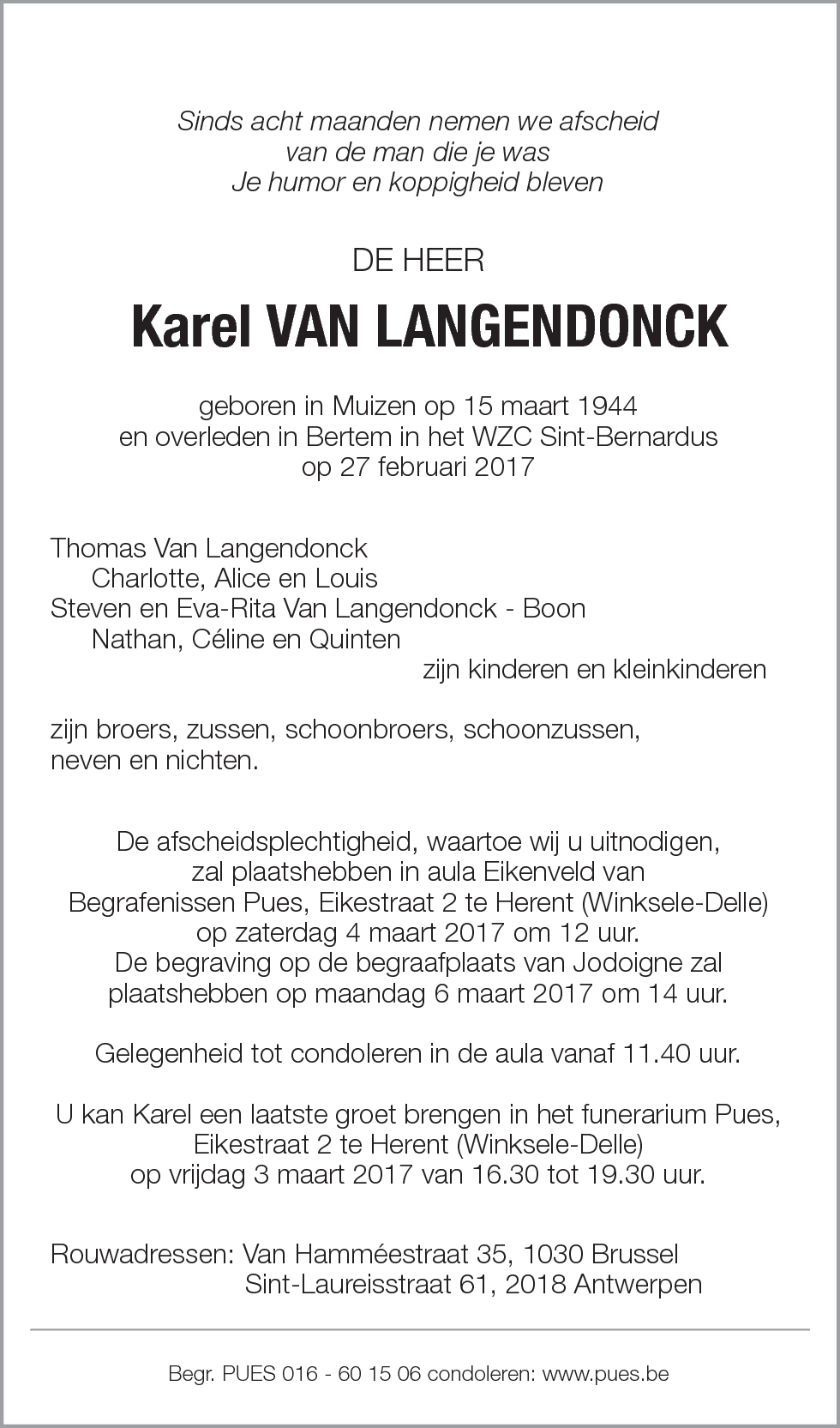 Karel Van Langendonck