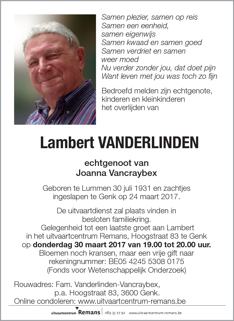 Lambert Vanderlinden