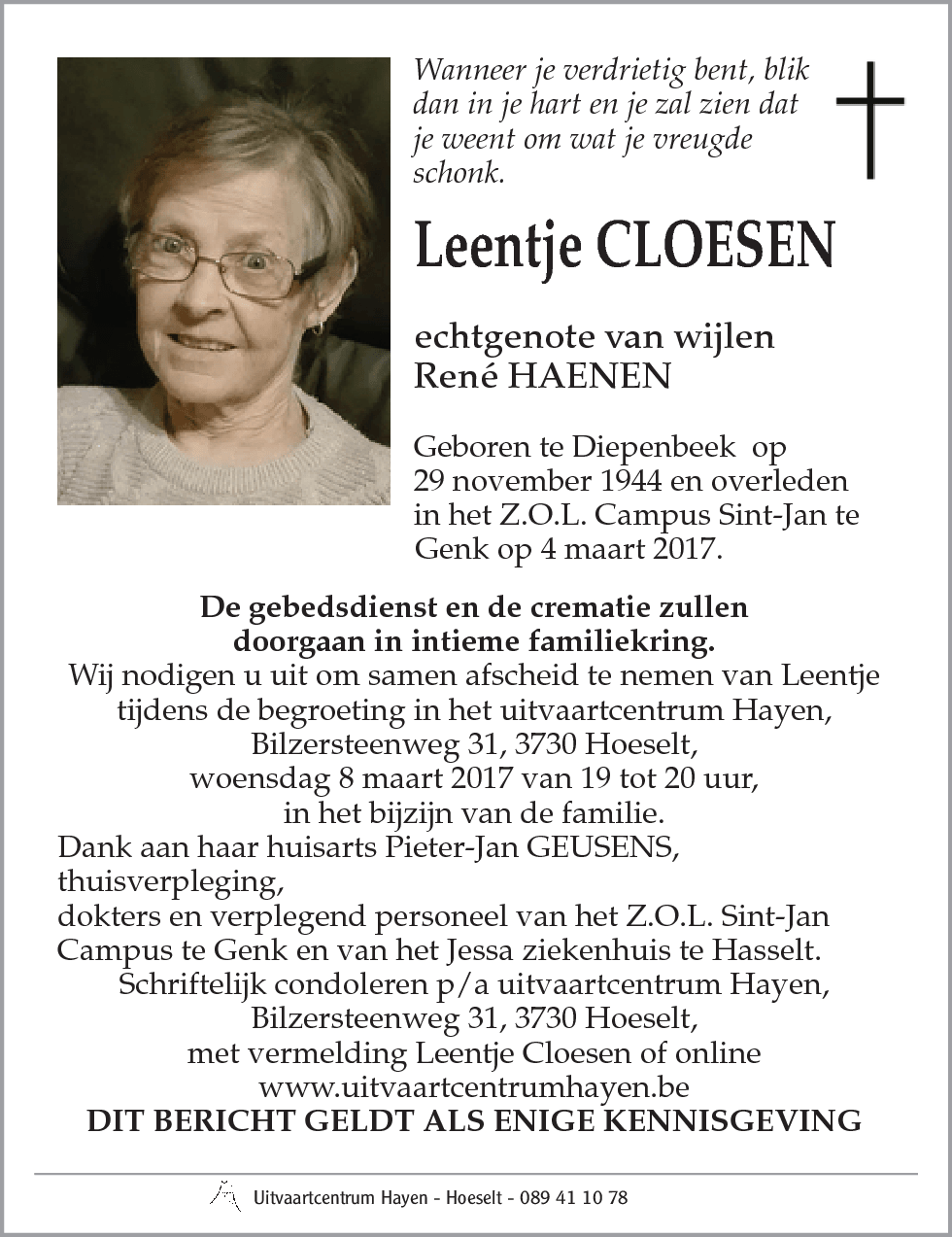 Leentje CLOESEN