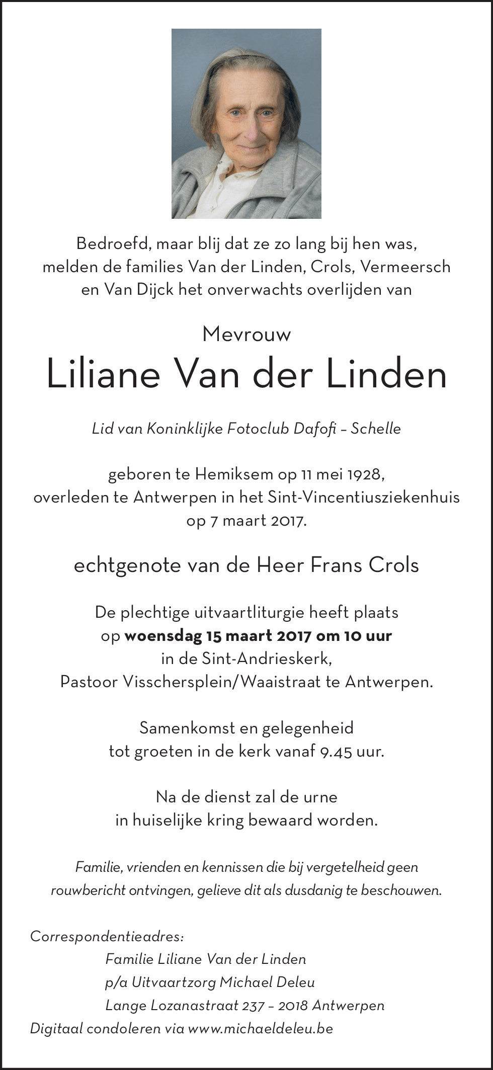 Liliane Van der Linden