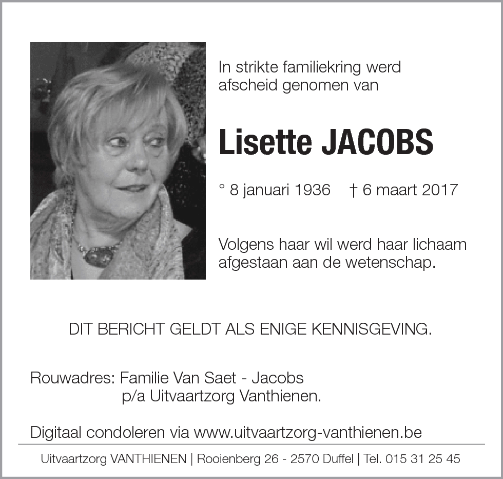 Lisette Jacobs