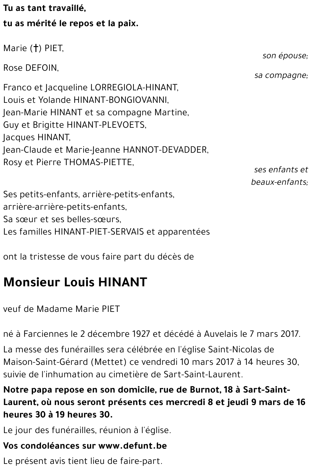 Louis HINANT