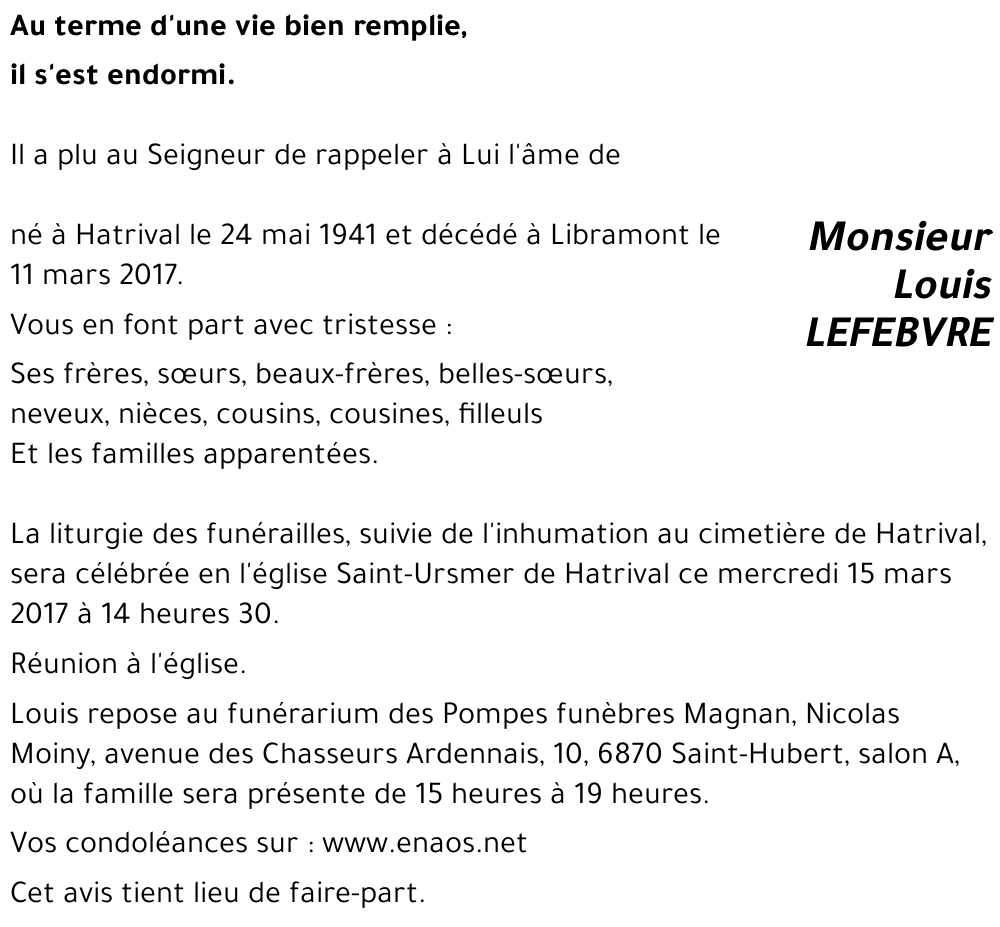 Louis LEFEBVRE