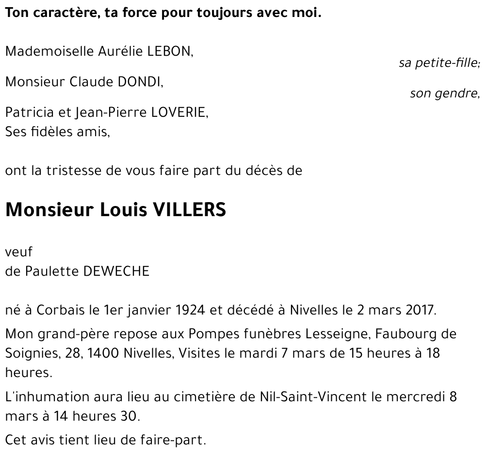 Louis VILLERS