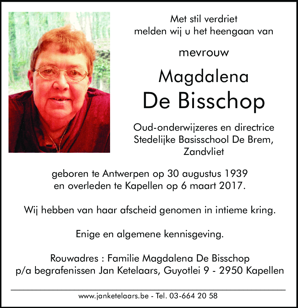 Magdalena De Bisschop