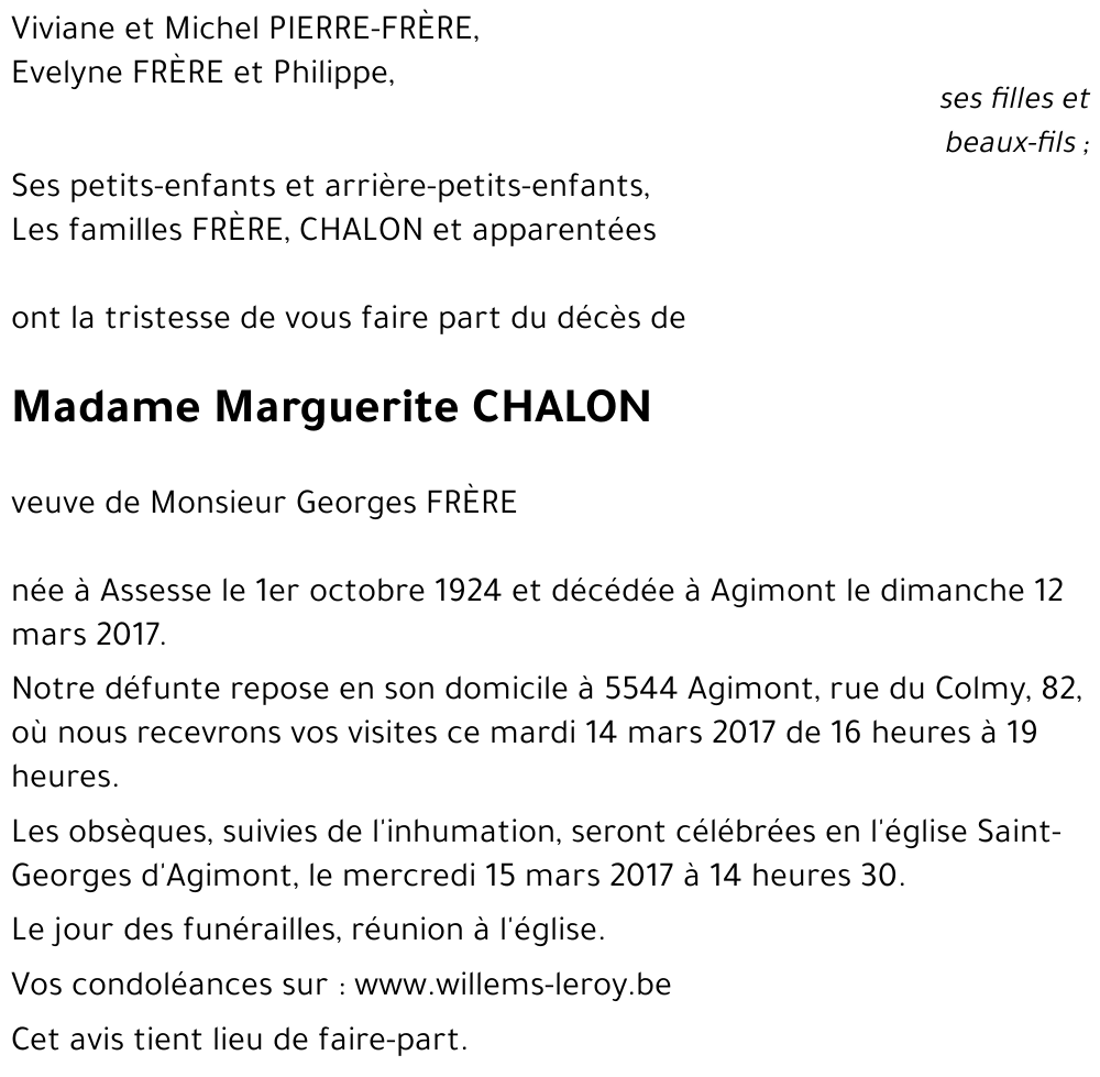 Marguerite CHALON