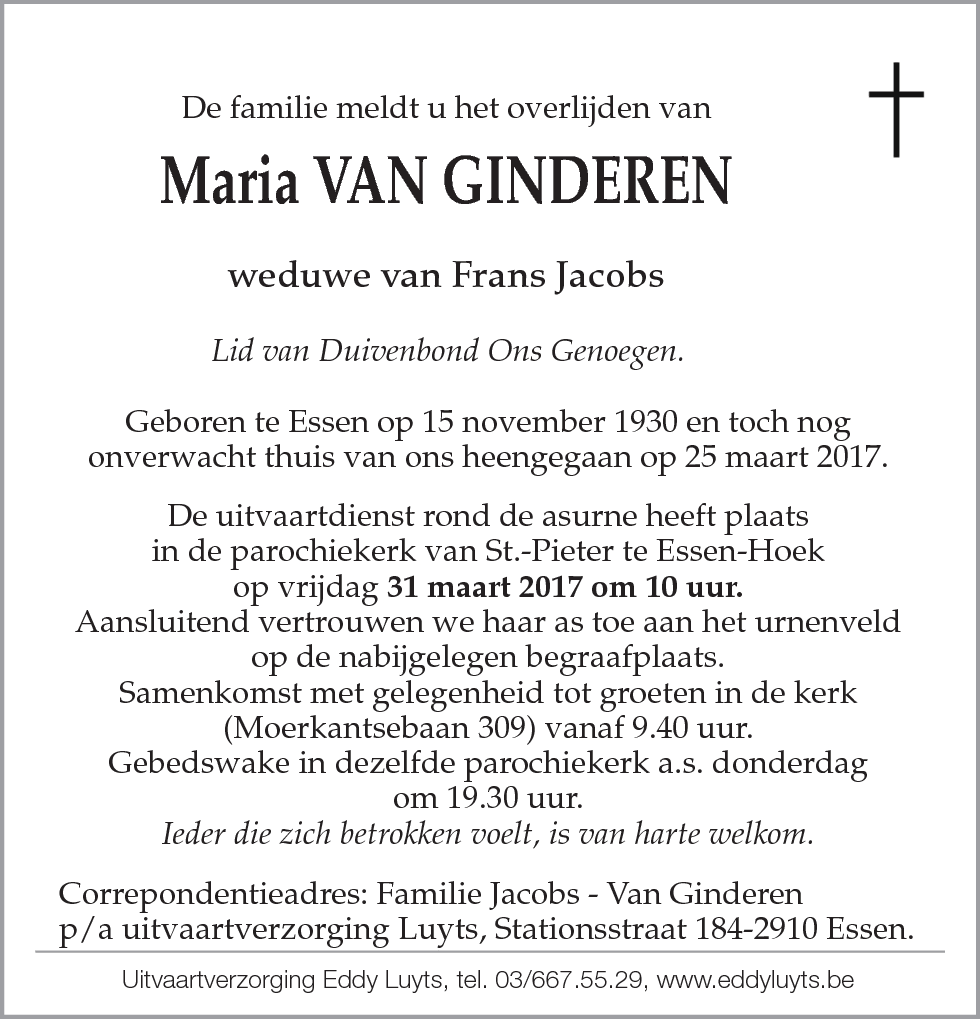 Maria Van Ginderen