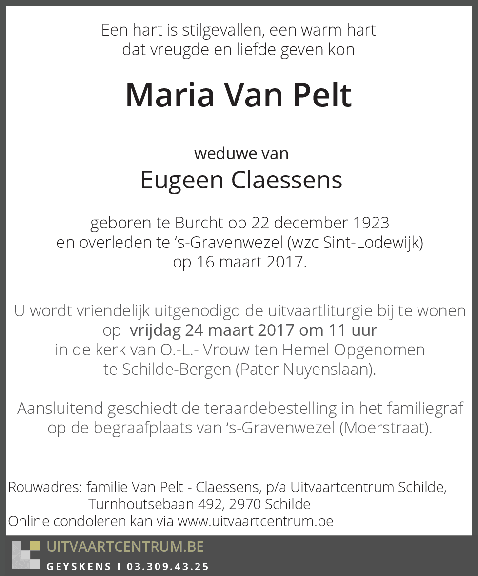 Maria Van Pelt