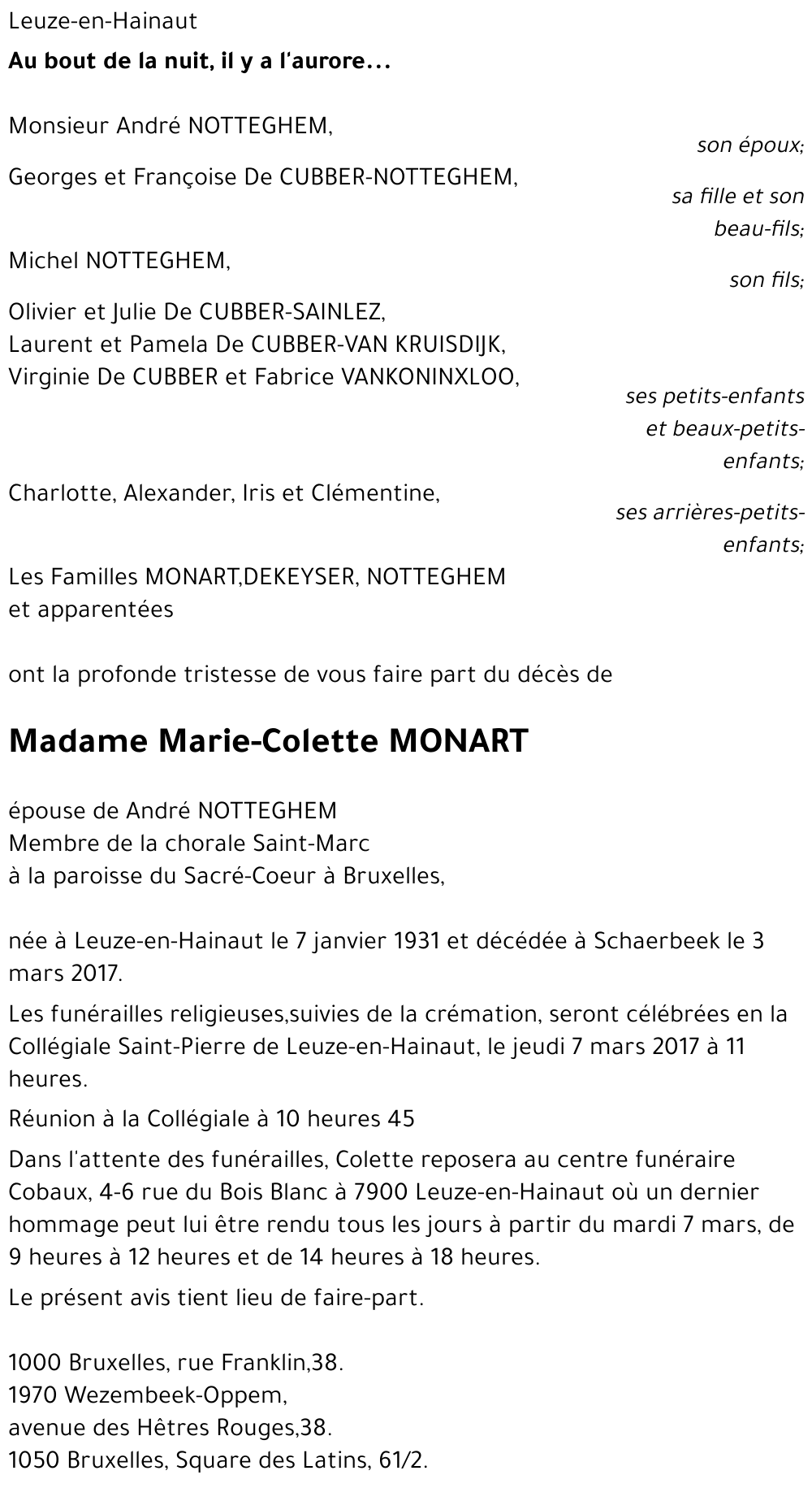 Marie-Colette Monart