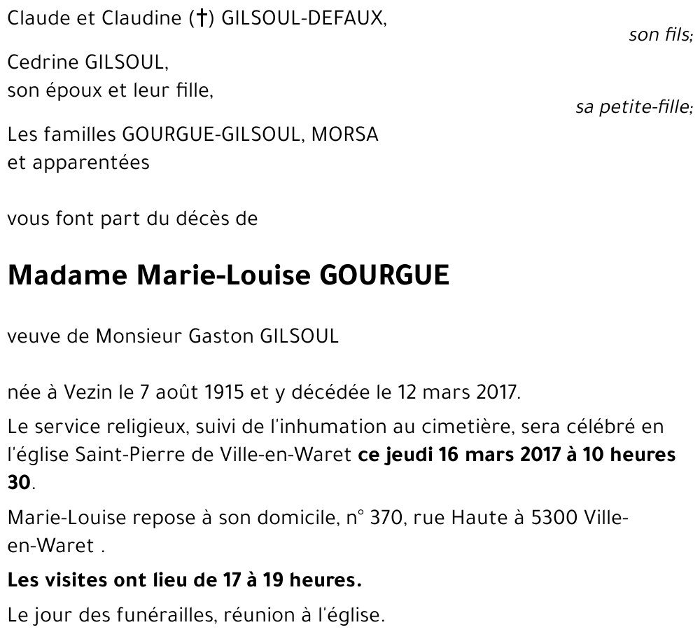 Marie-Louise GOURGUE