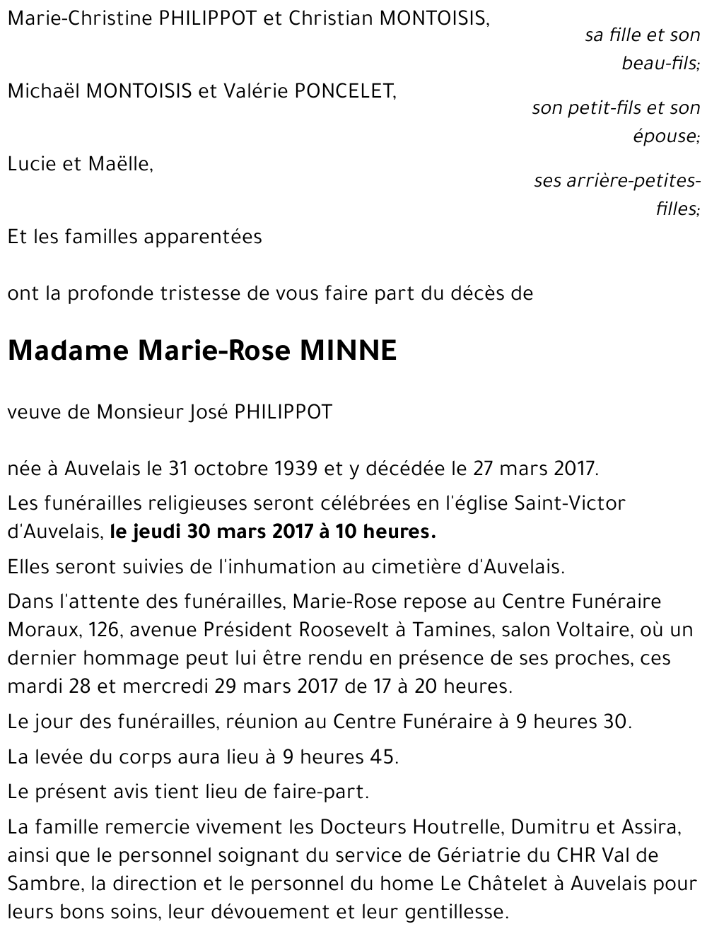 Marie-Rose MINNE