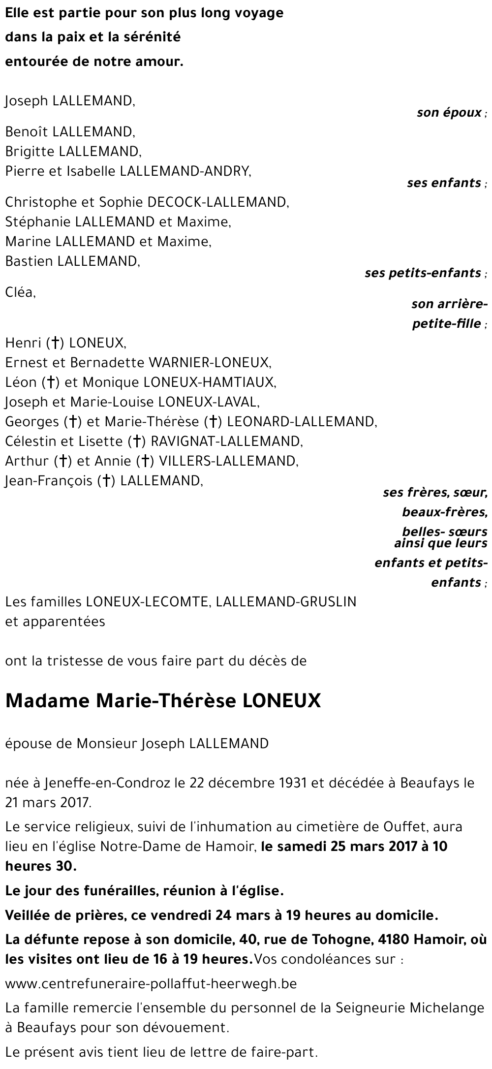 Marie-Thérèse LONEUX