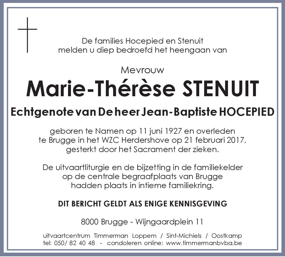 Marie Thérèse Stenuit