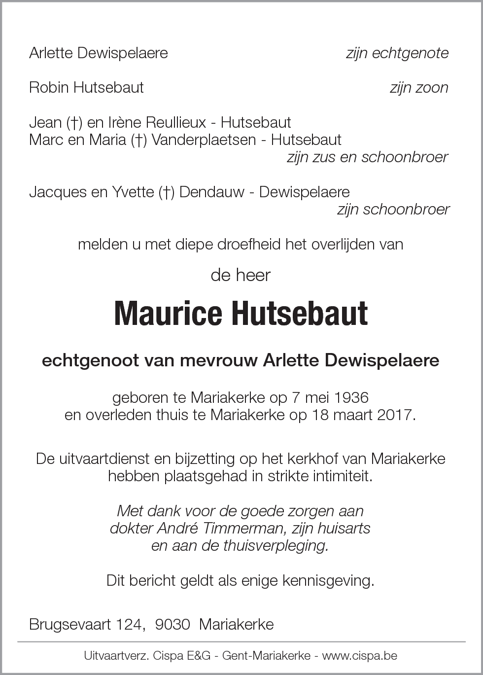 Maurice Hutsebaut