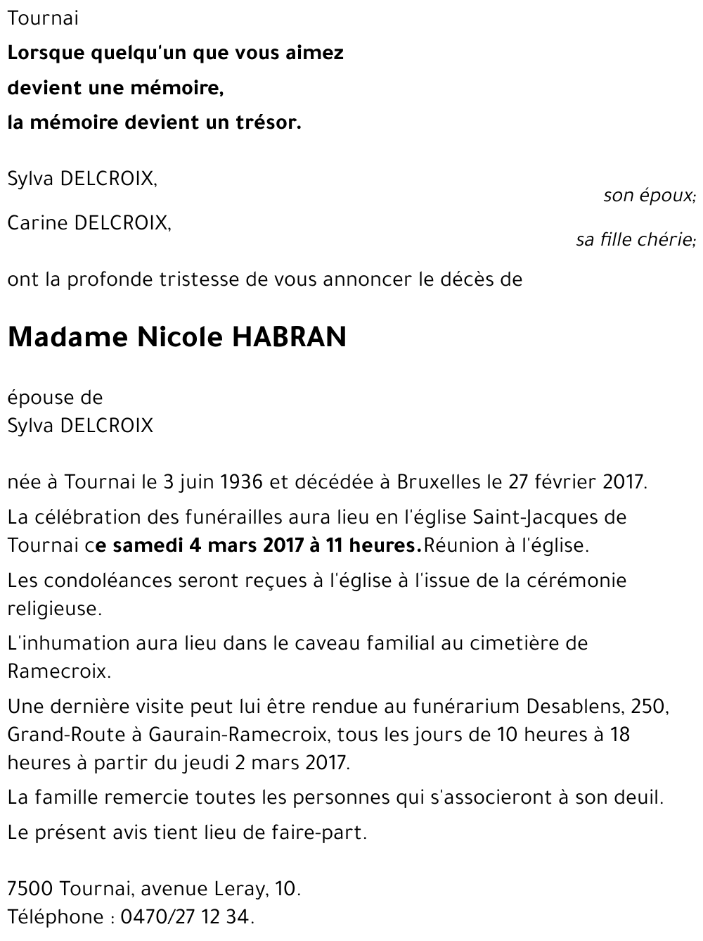 Nicole HABRAN