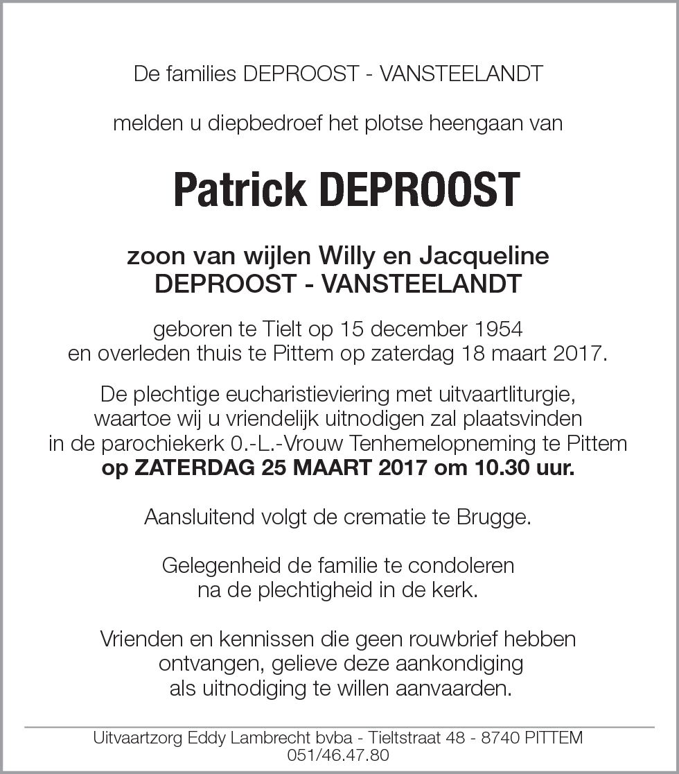 Patrick Deproost