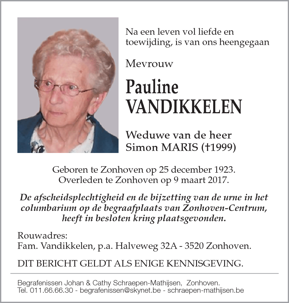 Paulina Vandikkelen