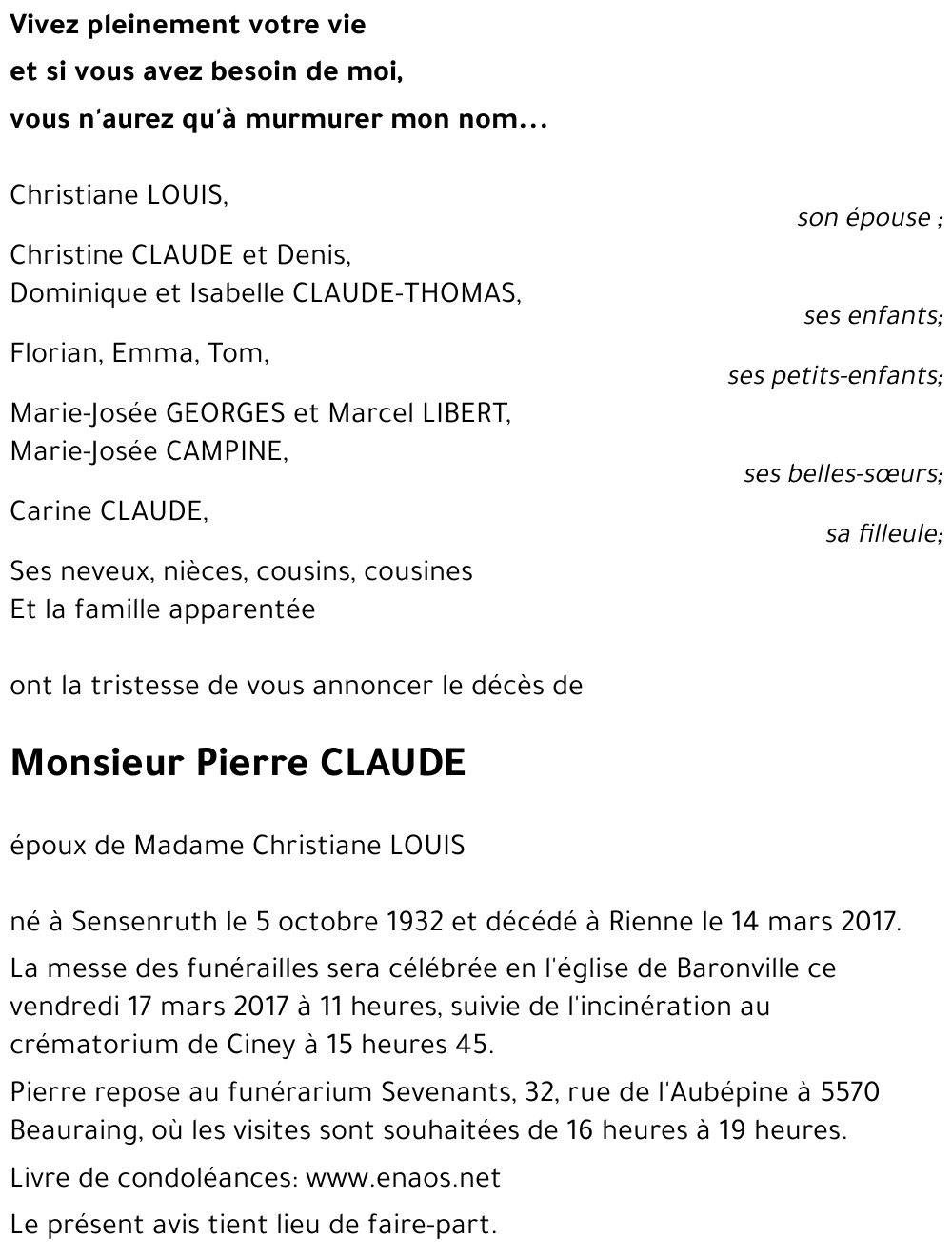 Pierre CLAUDE