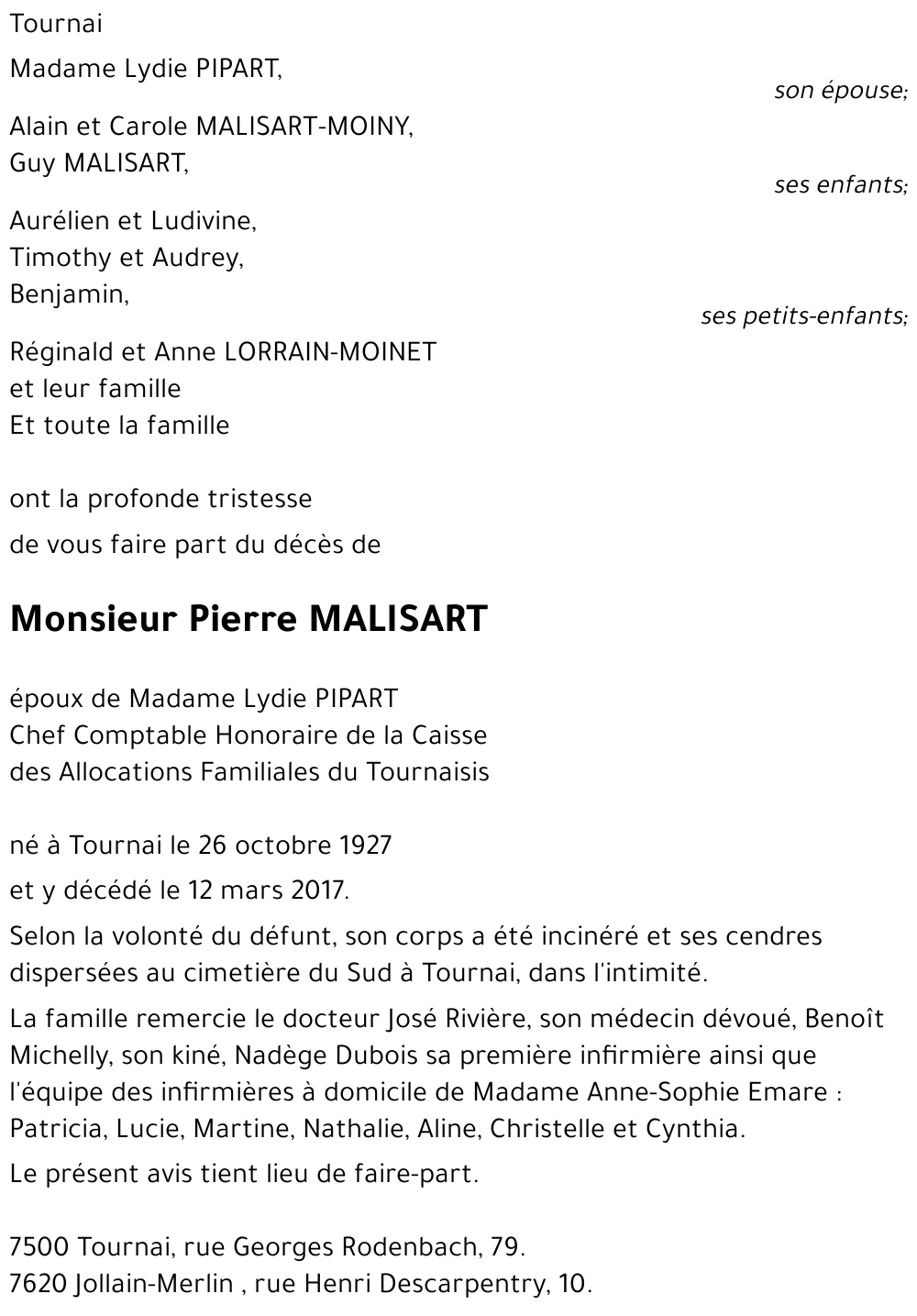 Pierre MALISART