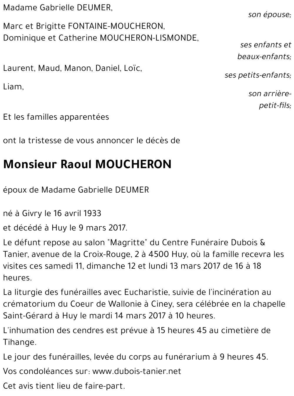 Raoul MOUCHERON