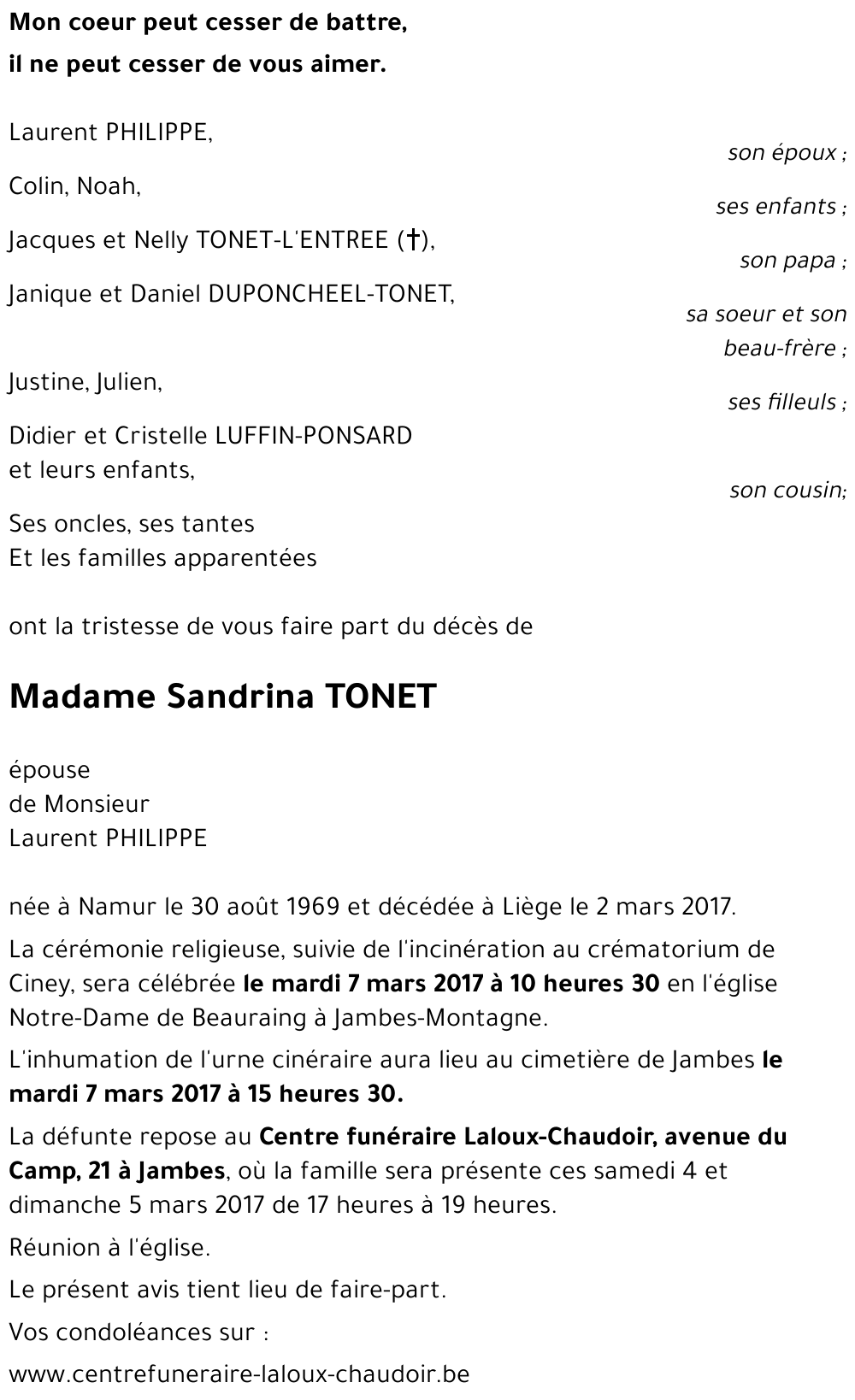 Sandrina TONET
