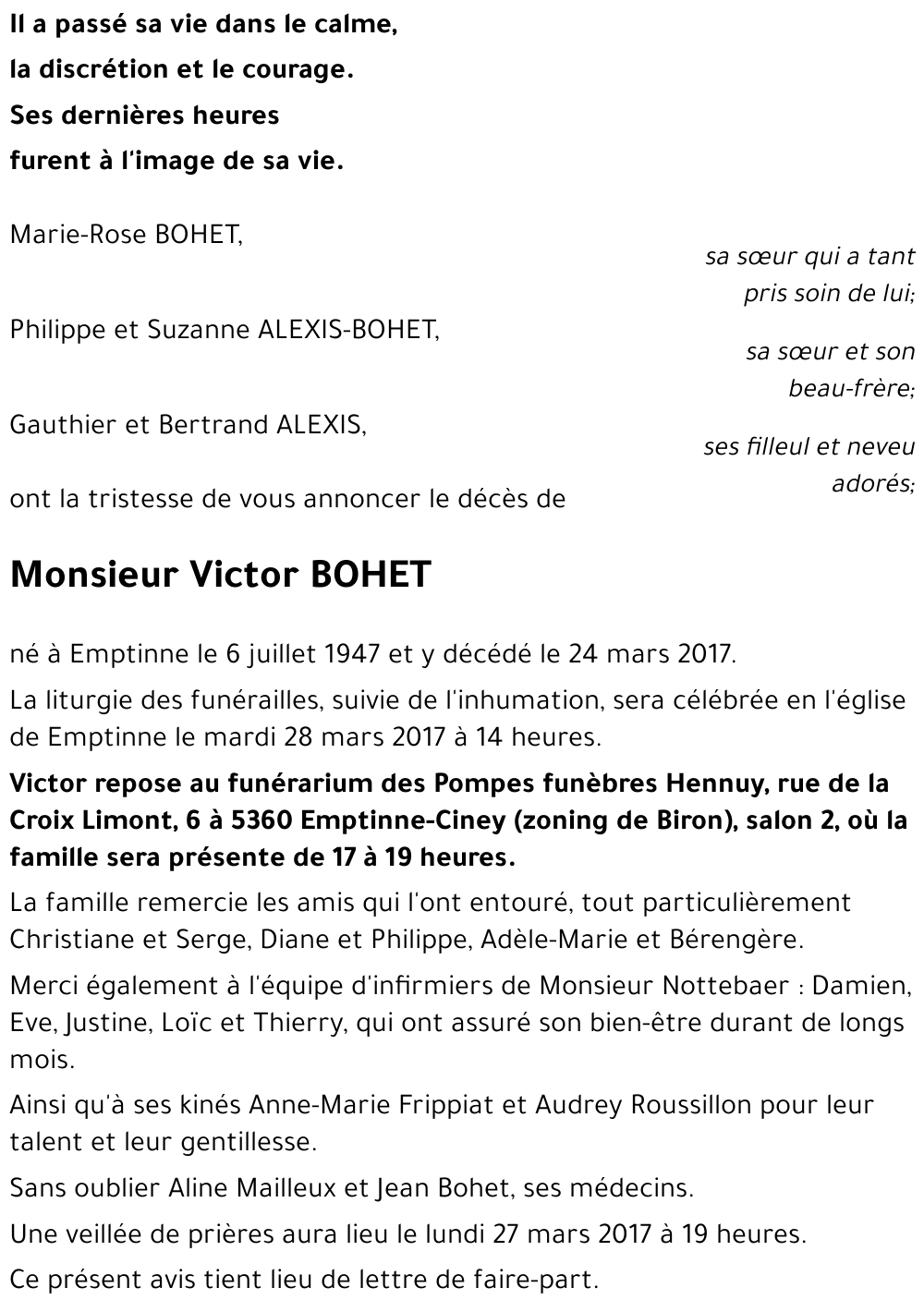 Victor BOHET