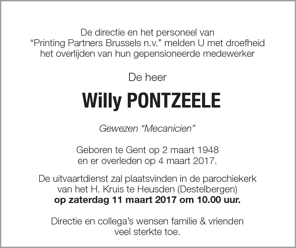 Willy Pontzeele