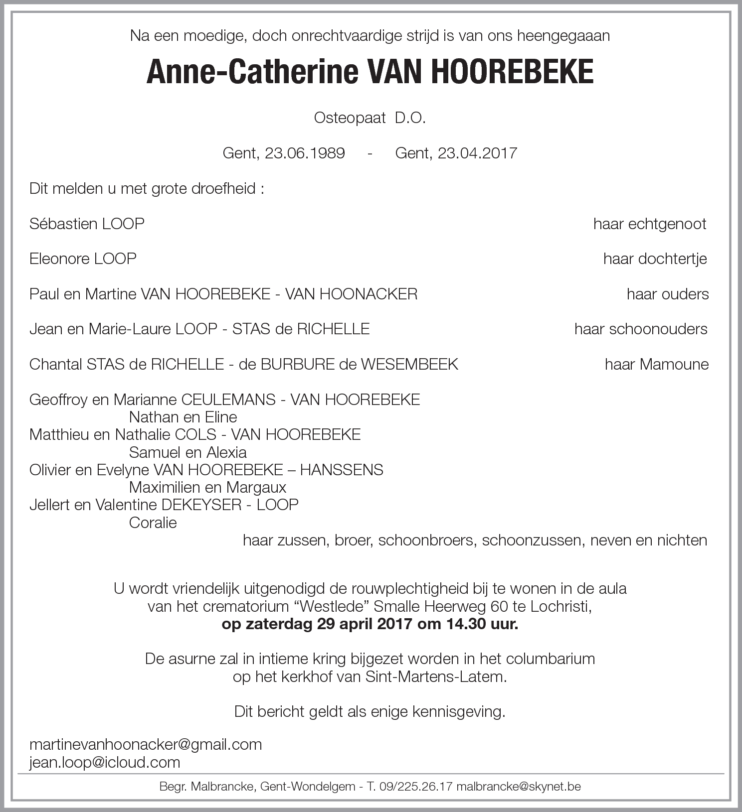 Anne-Catherine Van Hoorebeke