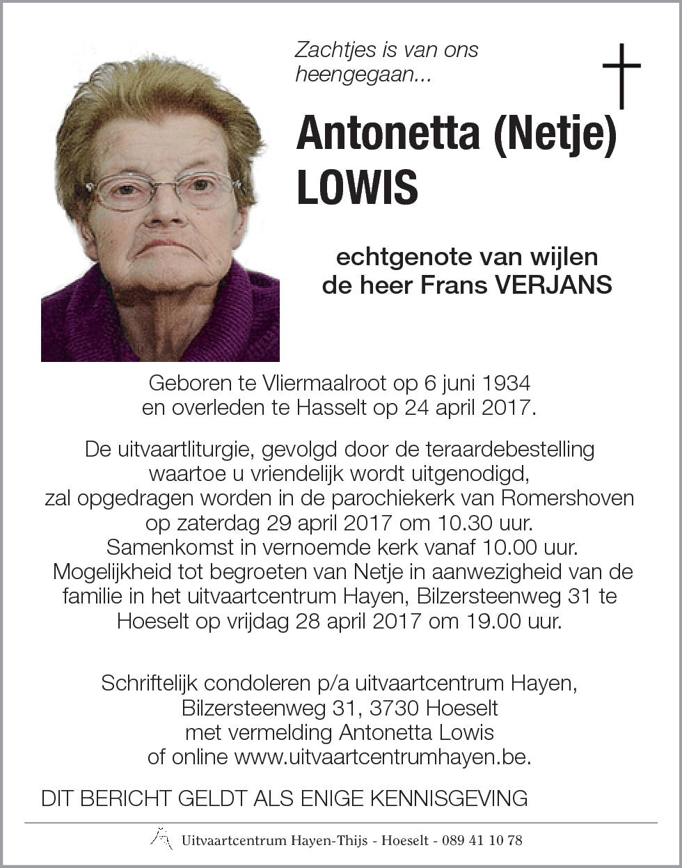 Antonetta Lowis