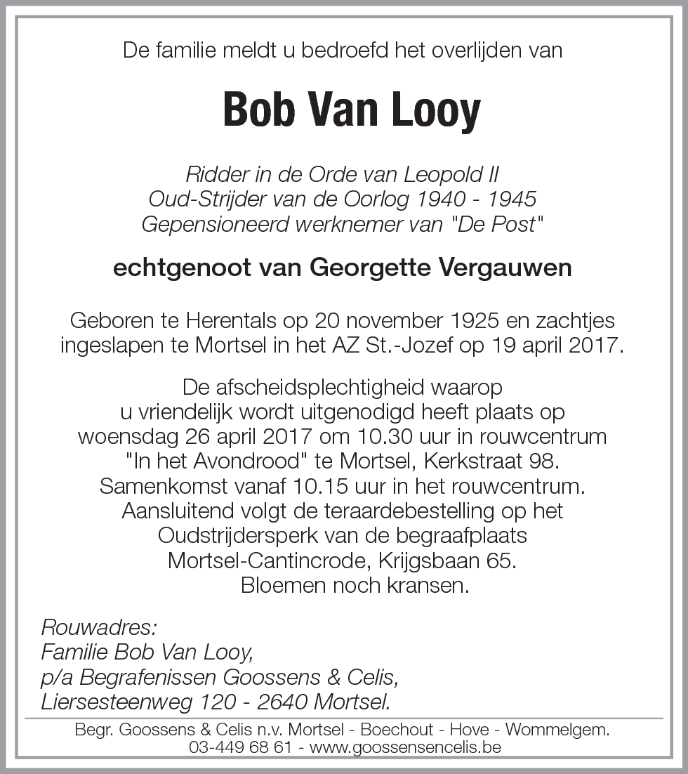 Bob Van Looy