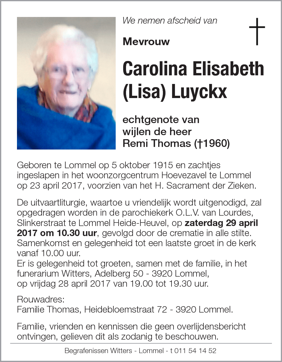 Carolina Elisabeth Luyckx
