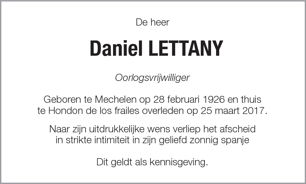 Daniel Lettany