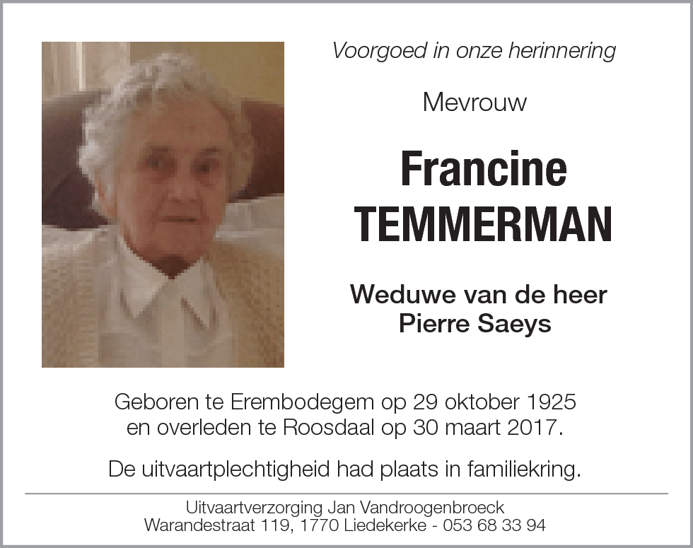 Francine Temmerman