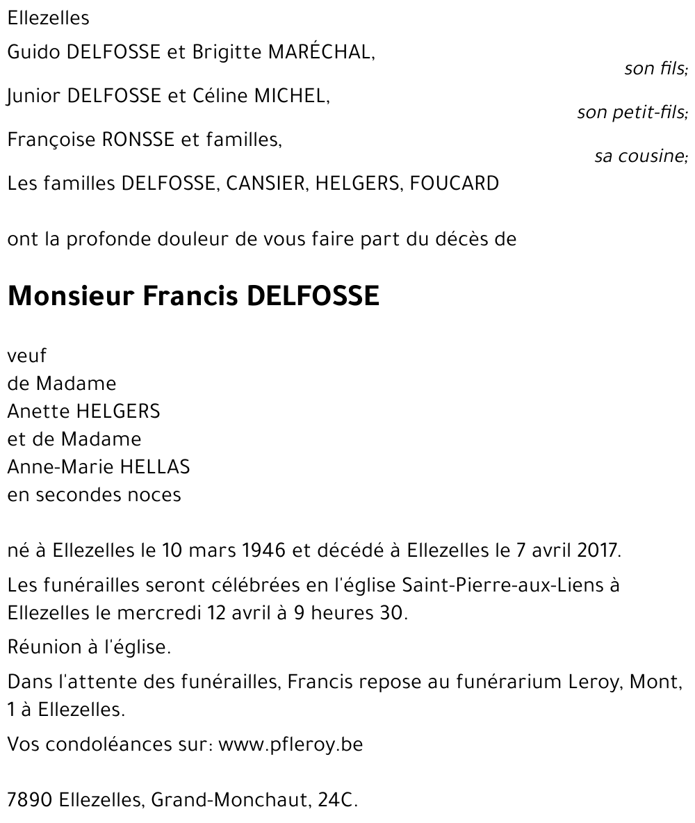 Francis DELFOSSE
