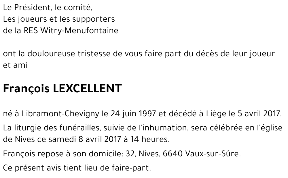 François LEXCELLENT