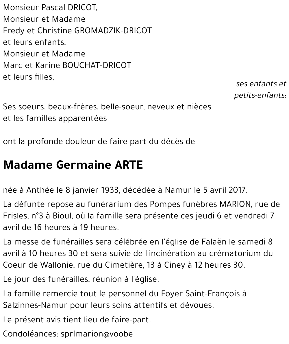 Germaine ARTE