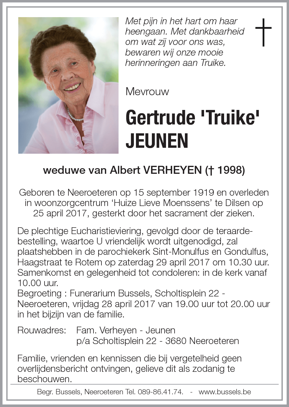 Gertrude 'Truike' JEUNEN