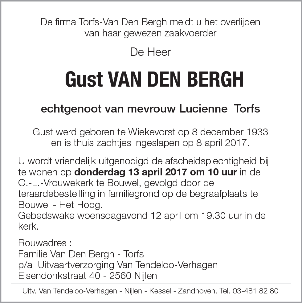 Gust Van Den Bergh