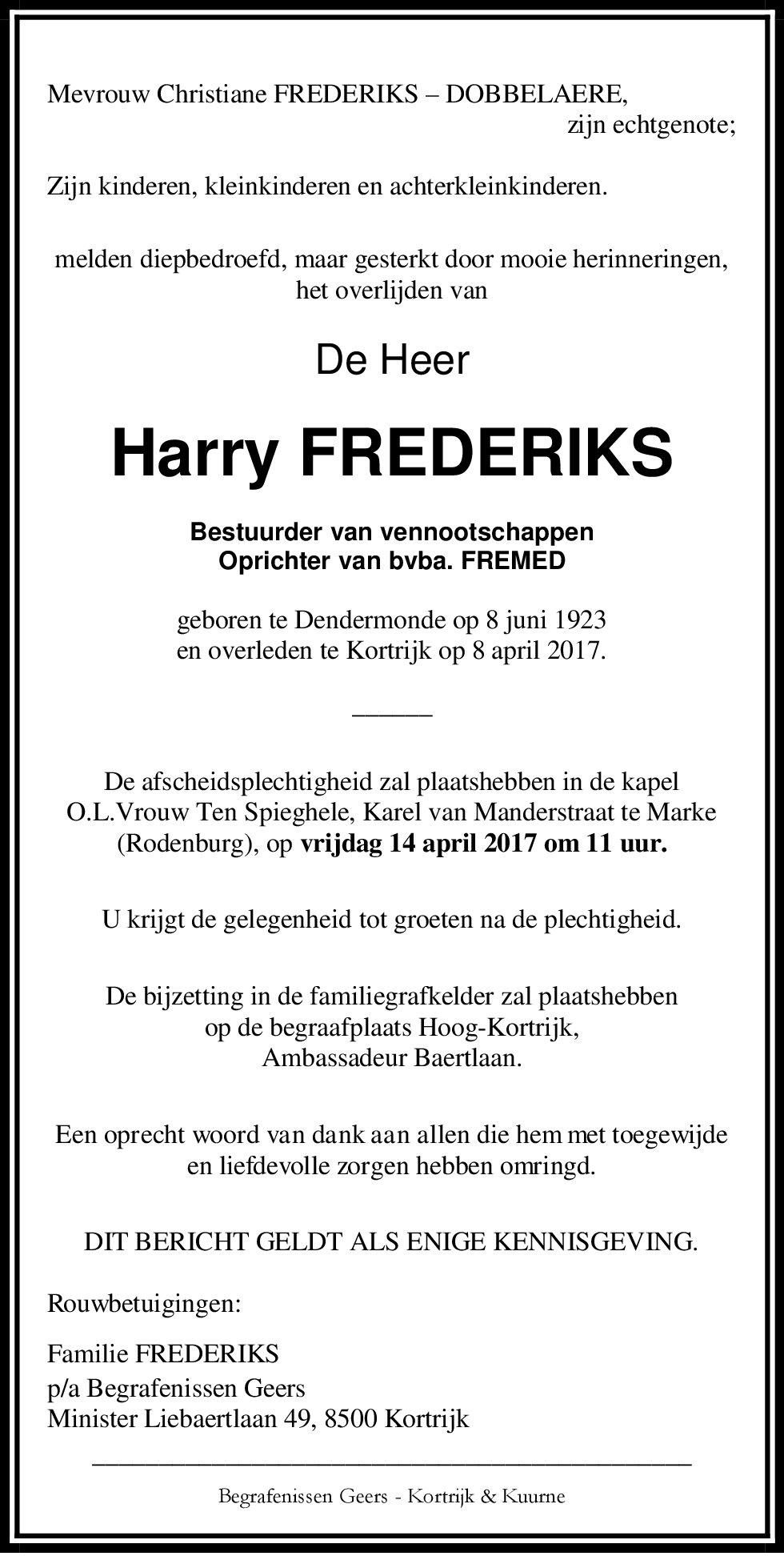 Harry Frederiks