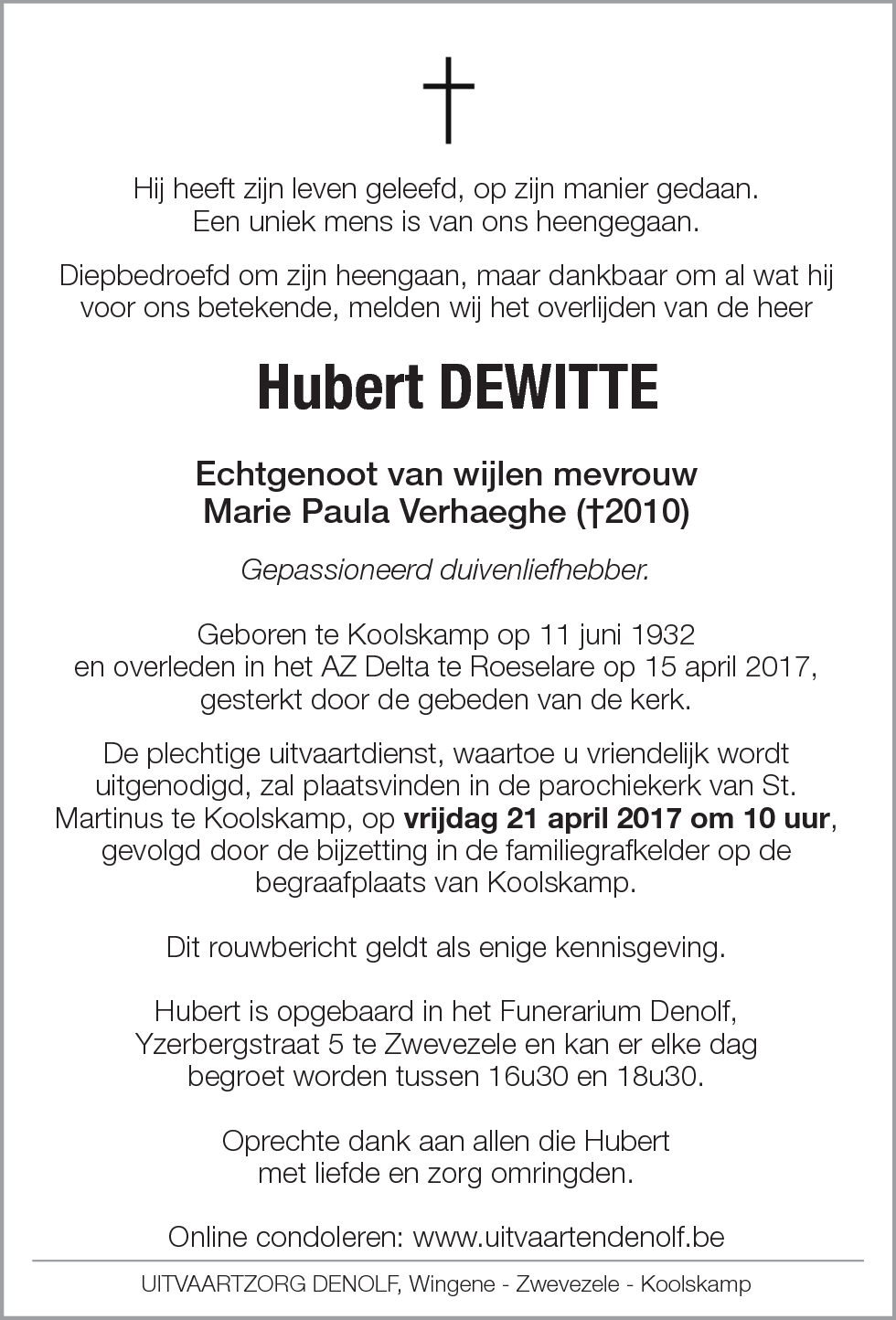 Hubert Dewitte