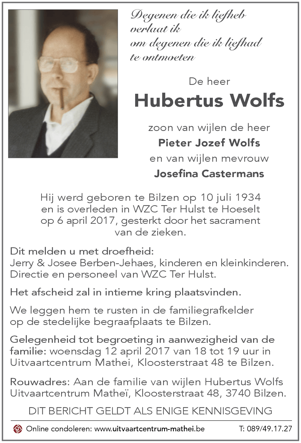 Hubertus WOLFS