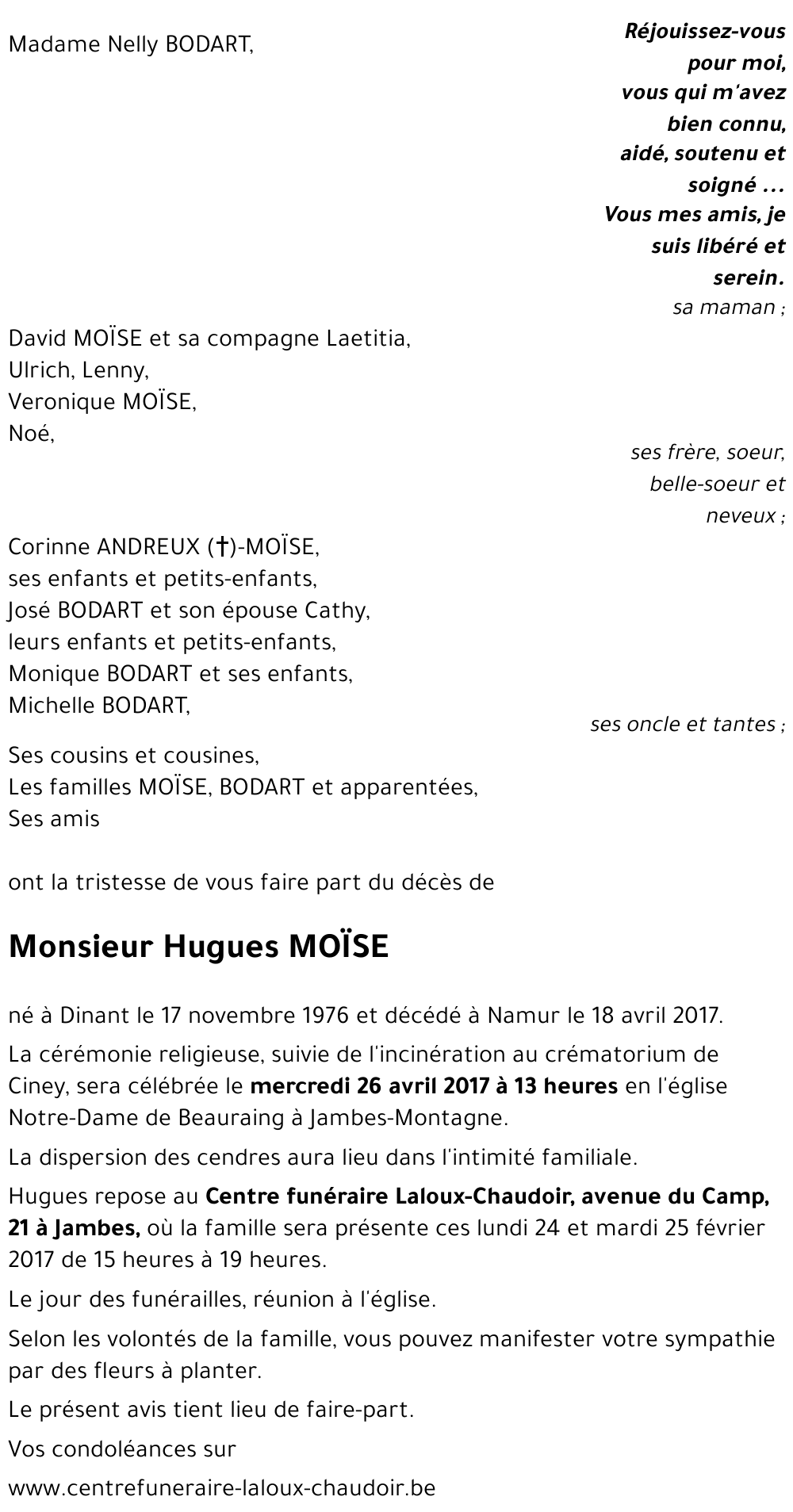 Hugues MOÏSE