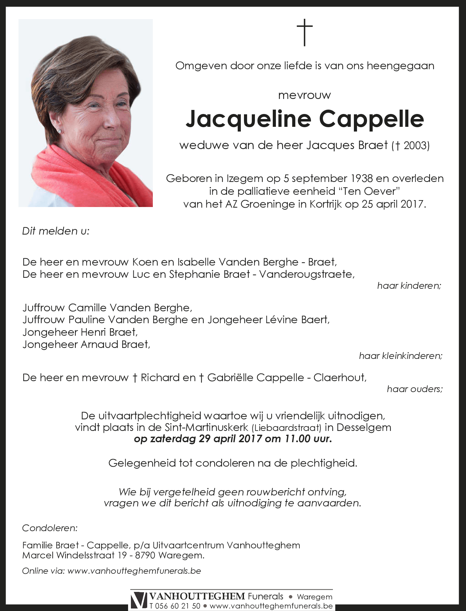 Jacqueline CAPPELLE