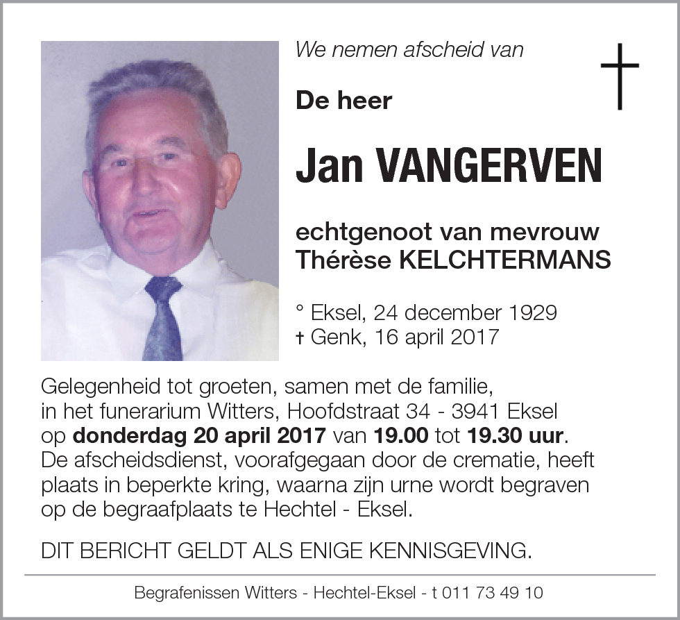 Jan VANGERVEN